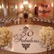 Birthday Party 40 or 50 and Fabulous Damask Dance Floor Decal - Personalized Custom Customized Party Decor Decals 50th birthday decorations product 1